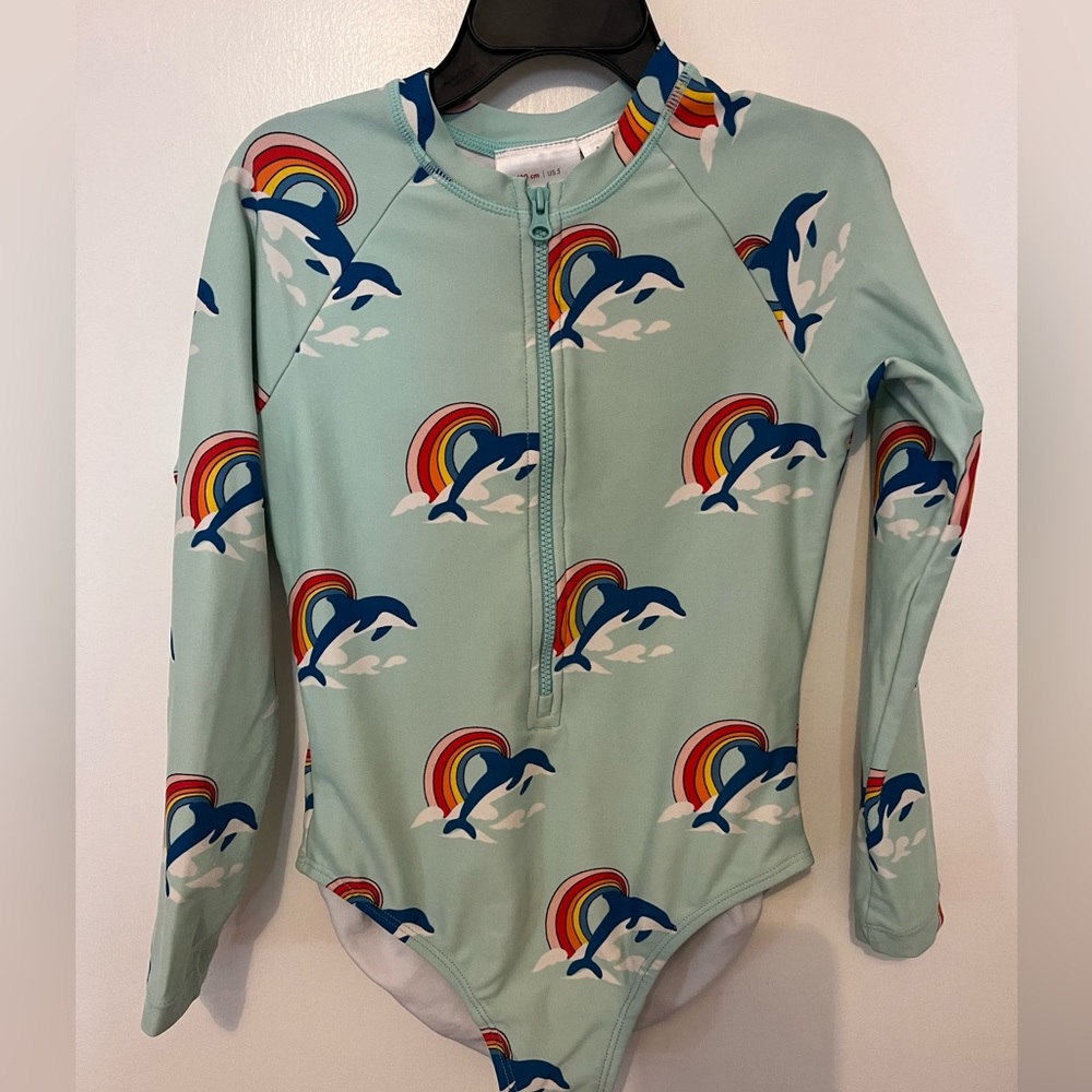 Hanna Andersson long sleeve rash guard swimsuit 5